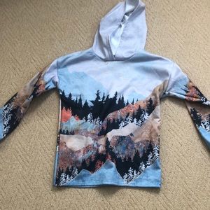 Mountain Forest Sweatshirt Abstract